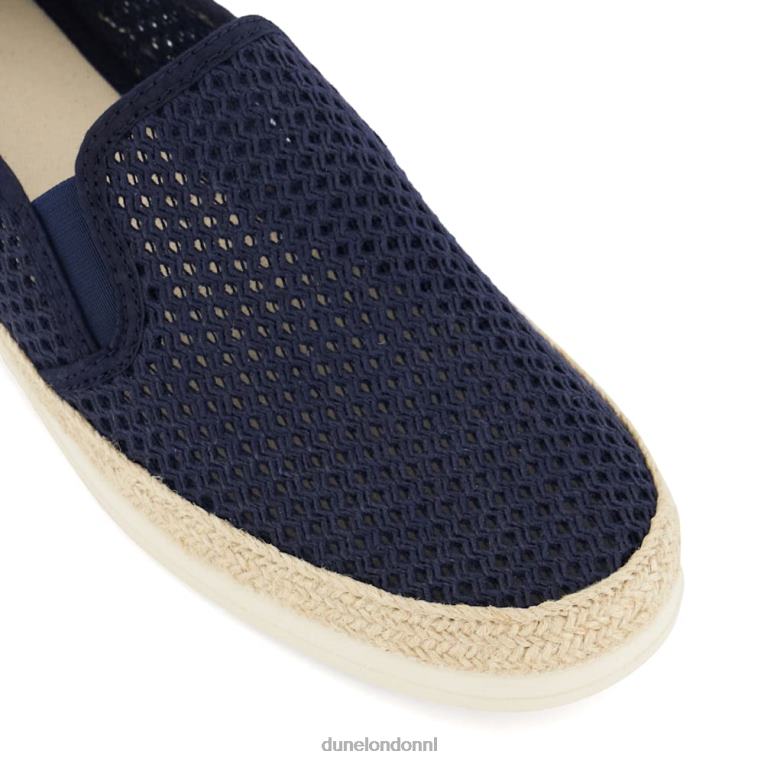 Heren R6DFZ697 visser marine Dune London geperforeerde casual espadrilles