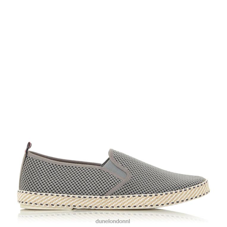 Heren R6DFZ749 vin grijs Dune London espadrilleschoenen van mesh