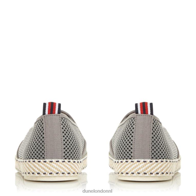 Heren R6DFZ749 vin grijs Dune London espadrilleschoenen van mesh