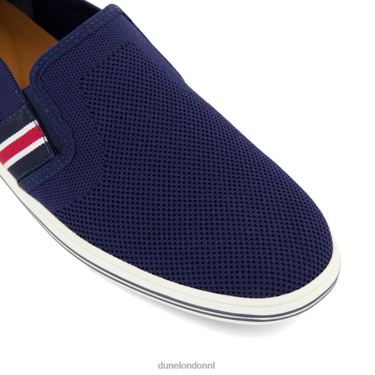 Heren R6DFZ782 breder marine Dune London Casual schoenen met streepdetail