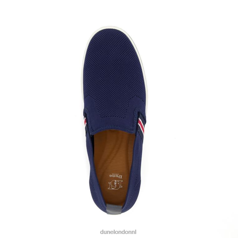 Heren R6DFZ782 breder marine Dune London Casual schoenen met streepdetail