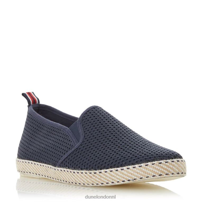 Heren R6DFZ795 vin marine Dune London espadrilleschoenen van mesh