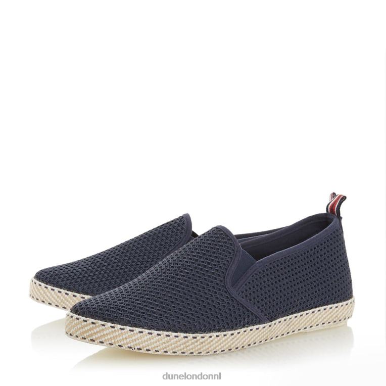 Heren R6DFZ795 vin marine Dune London espadrilleschoenen van mesh