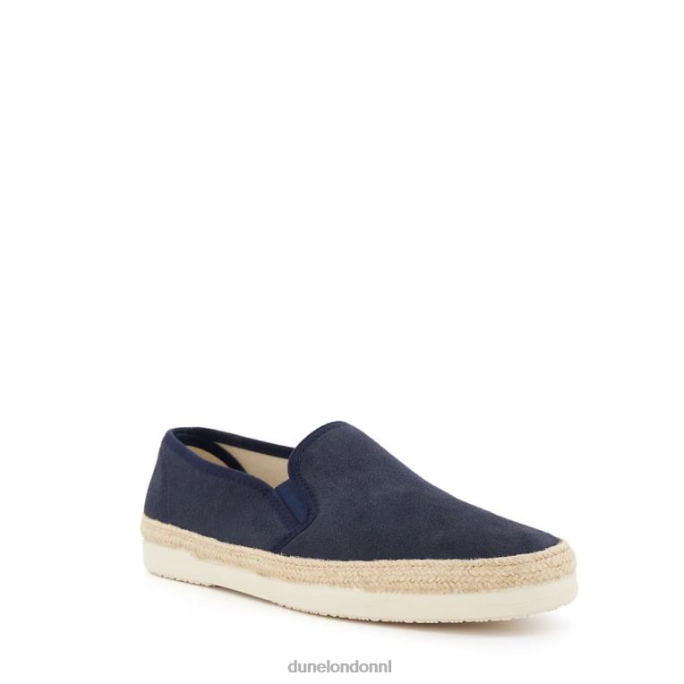 Heren R6DFZ801 val marine Dune London casual suède espadrilles - Klik op de afbeelding om het venster te sluiten