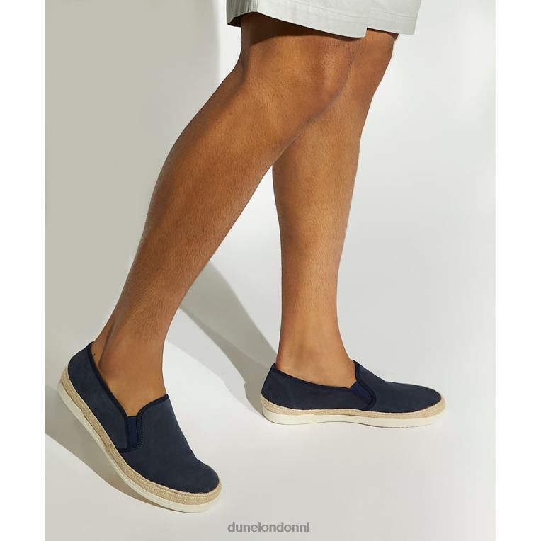 Heren R6DFZ801 val marine Dune London casual suède espadrilles