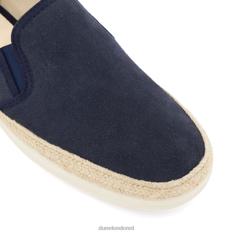 Heren R6DFZ801 val marine Dune London casual suède espadrilles