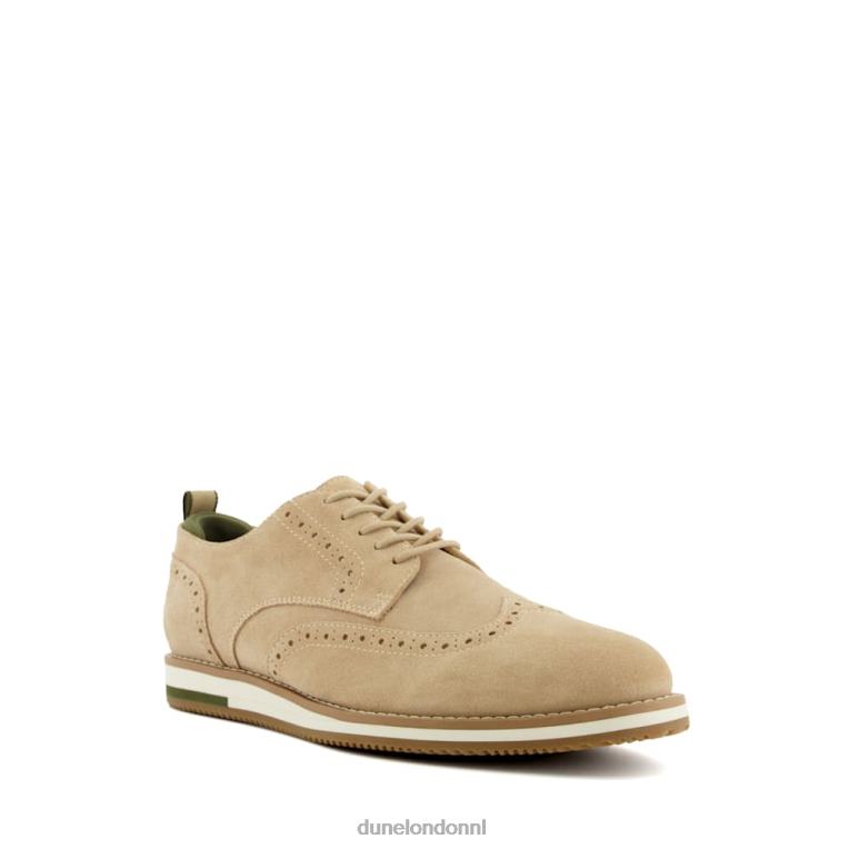 Heren R6DFZ838 borstelharen zand Dune London Casual schoenen met veters van nubuck