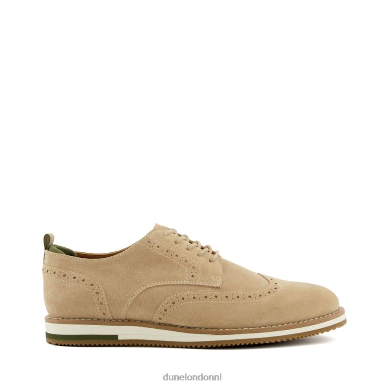 Heren R6DFZ838 borstelharen zand Dune London Casual schoenen met veters van nubuck