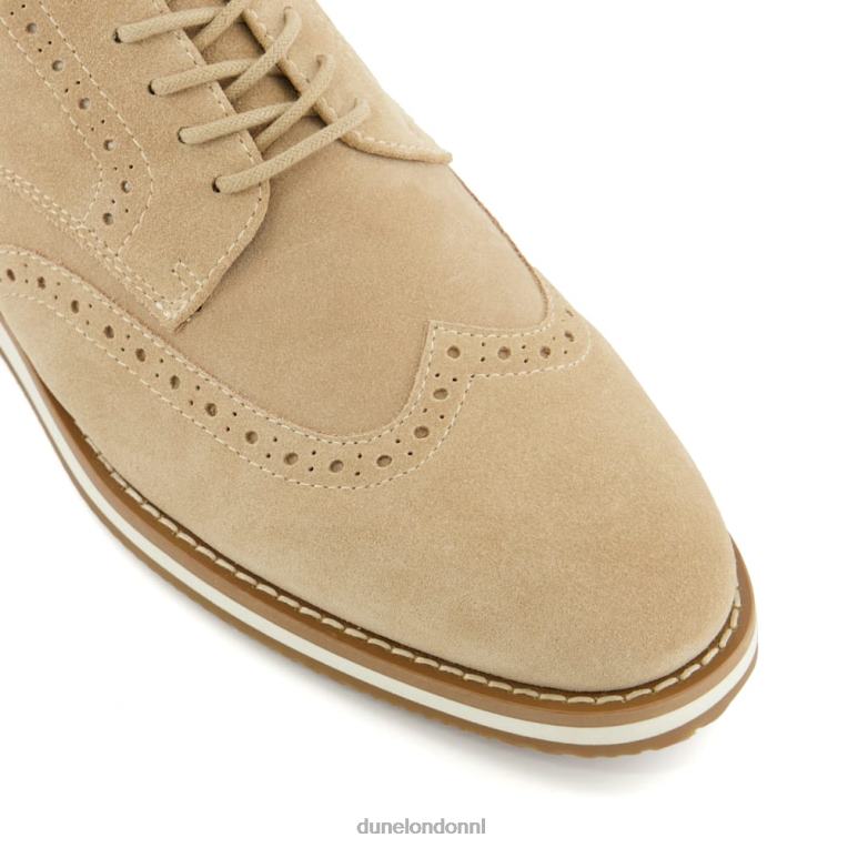 Heren R6DFZ838 borstelharen zand Dune London Casual schoenen met veters van nubuck