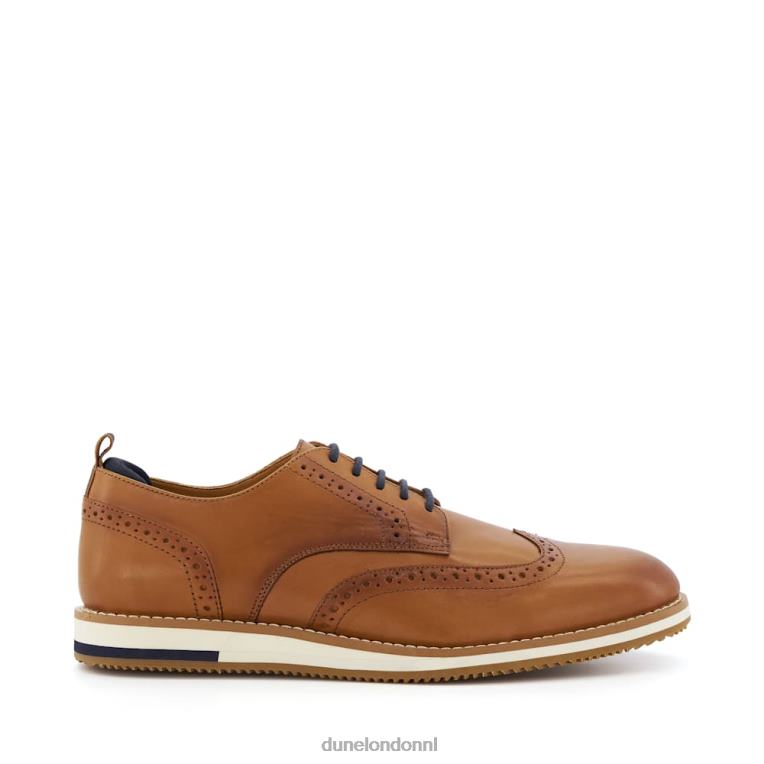 Heren R6DFZ842 borstelharen bruinen Dune London casual leren brogues