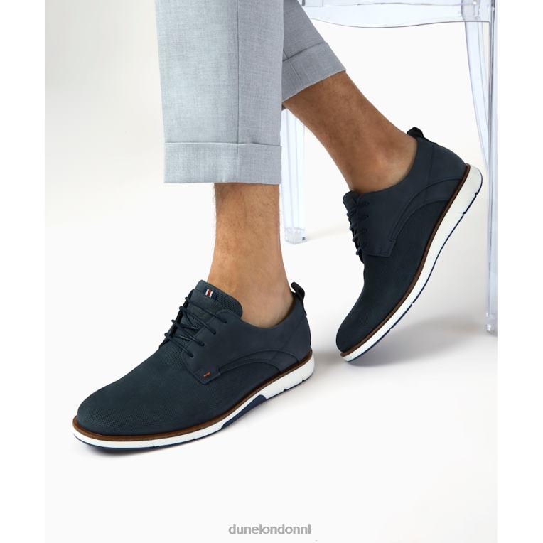 Heren R6DFZ846 balade blauw Dune London casual schoenen met gaten