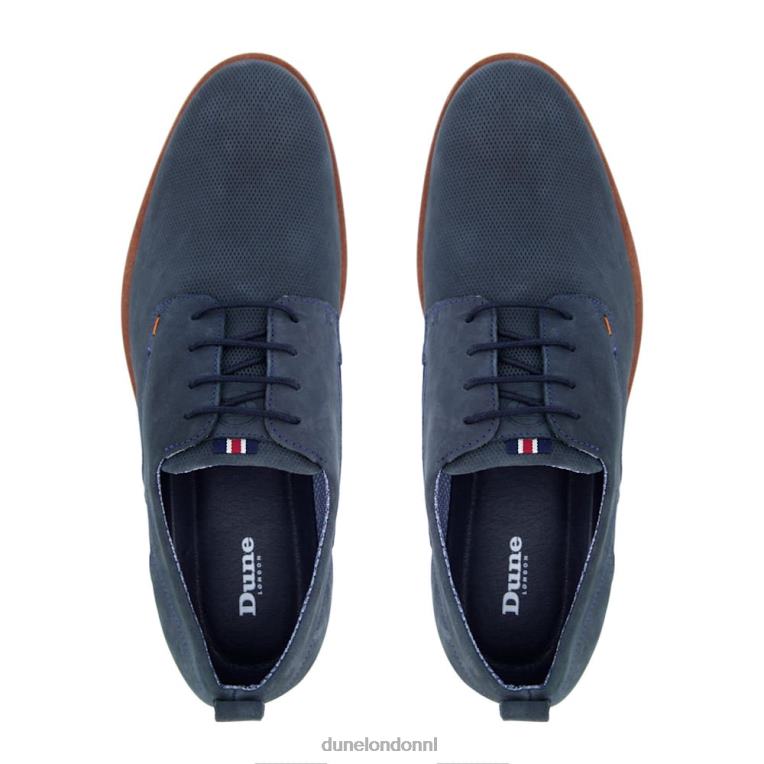 Heren R6DFZ846 balade blauw Dune London casual schoenen met gaten