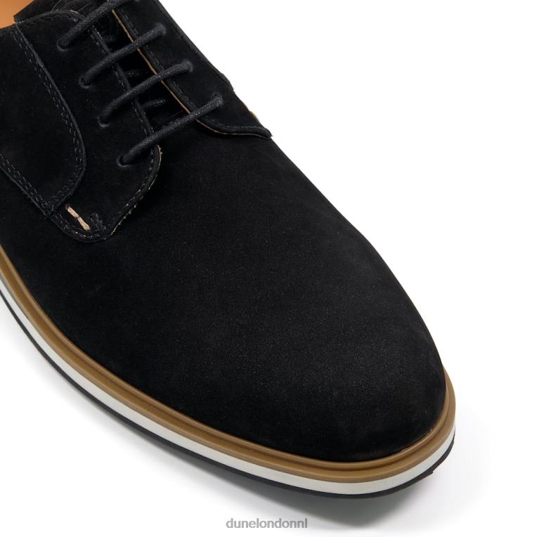 Heren R6DFZ861 bucatini zwart Dune London Veterschoenen met sleehak