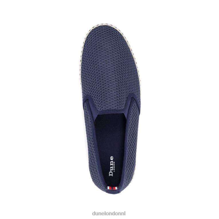 Heren R6DFZ876 flin marine Dune London espadrilleschoenen van mesh