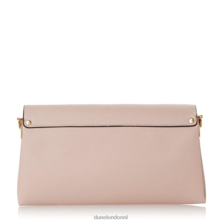 vrouwen R6DFZ422 elline naakt Dune London clutch met gelaagde klep