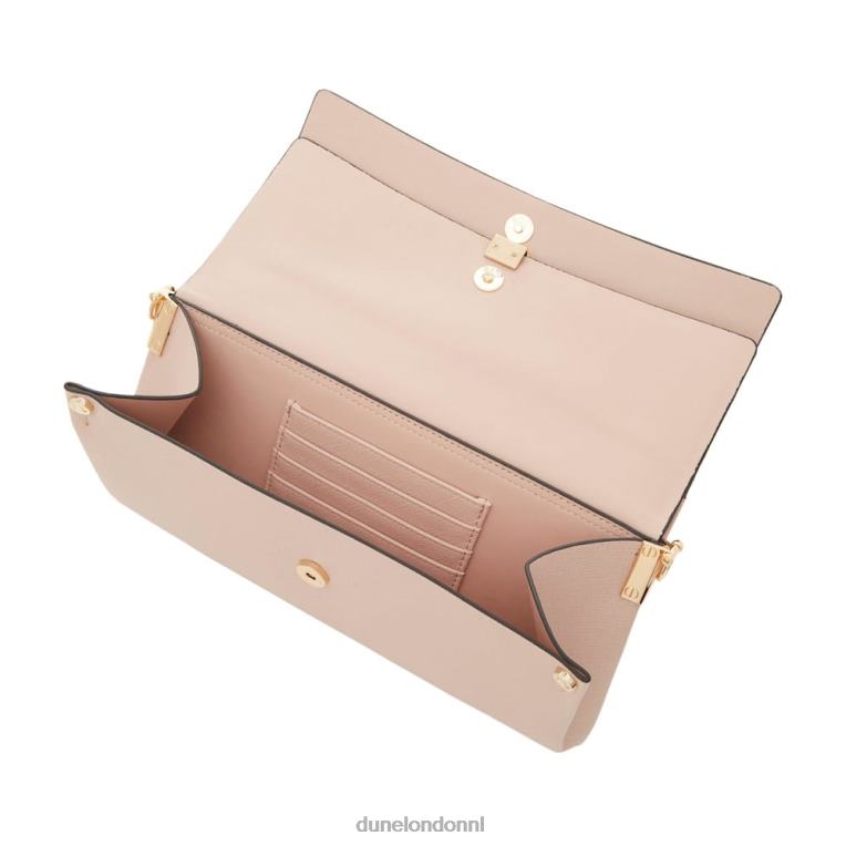 vrouwen R6DFZ422 elline naakt Dune London clutch met gelaagde klep