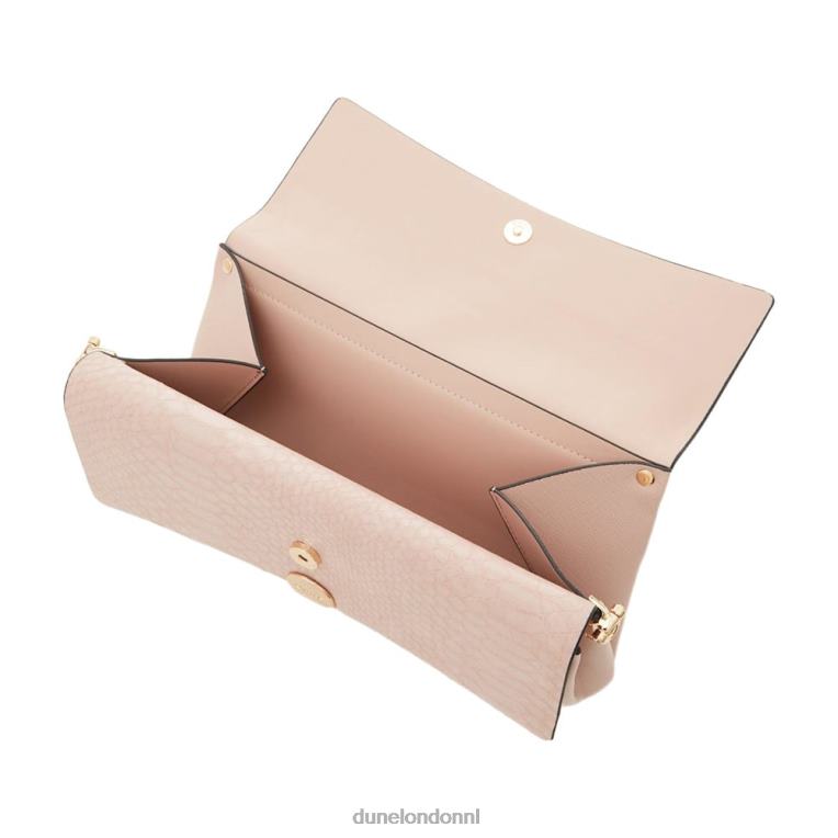 vrouwen R6DFZ422 elline naakt Dune London clutch met gelaagde klep