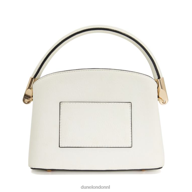 vrouwen R6DFZ262 vertraging wit Dune London kleine lasergesneden crossbodytas