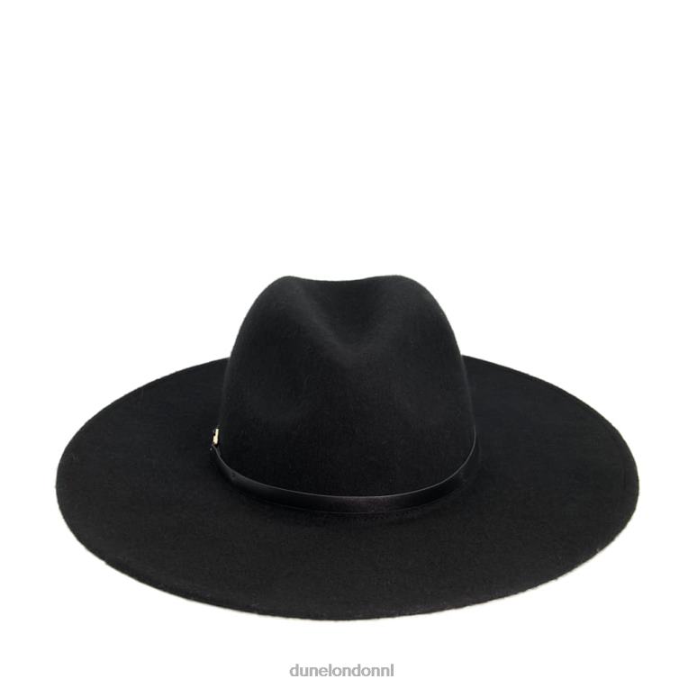 vrouwen R6DFZ293 frankrijk zwart Dune London merk wollen fedora hoed