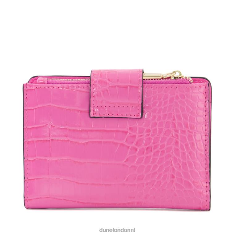 vrouwen R6DFZ144 kenners roze Dune London Portemonnee met krokodilleneffect