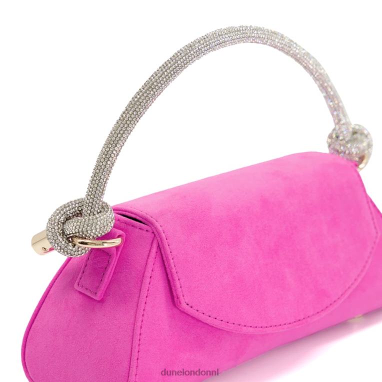 vrouwen R6DFZ229 Brynley fuchsia Dune London Handtas met diamanten knoopriem