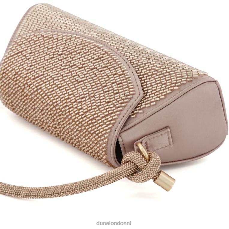 vrouwen R6DFZ94 Brynley's rosé goud Dune London Handtas met kralen en diamanten handvat