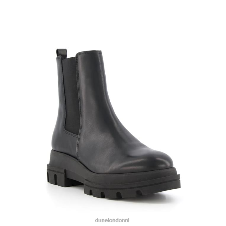 vrouwen R6DFZ378 bewezen zwart Dune London leren chelsea boots met dikke zool - Klik op de afbeelding om het venster te sluiten