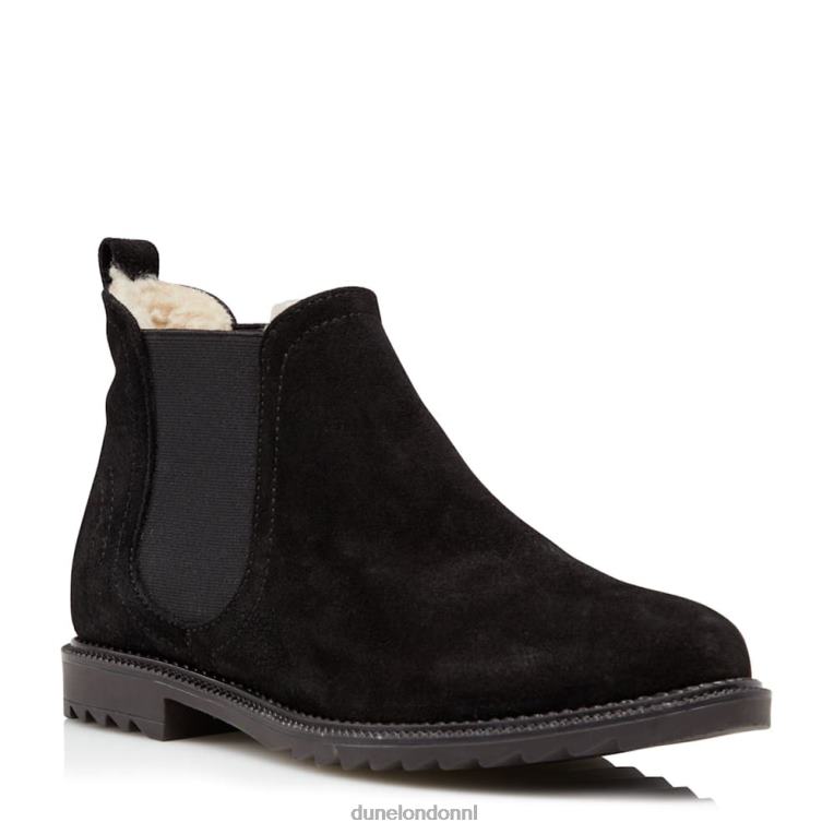 vrouwen R6DFZ385 pedaal zwart Dune London warm gevoerde chelsea boots