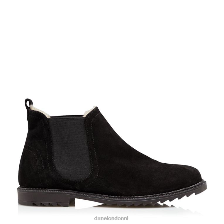 vrouwen R6DFZ385 pedaal zwart Dune London warm gevoerde chelsea boots