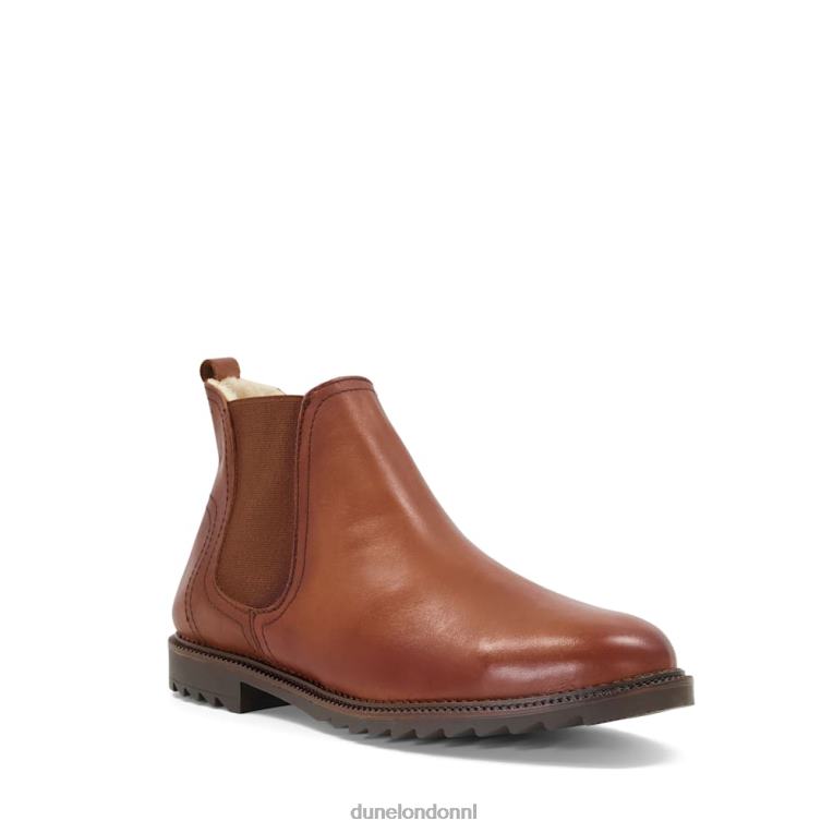 vrouwen R6DFZ386 pedaal bruinen Dune London warm gevoerde chelsea boots