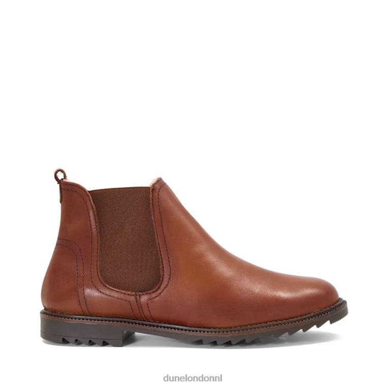 vrouwen R6DFZ386 pedaal bruinen Dune London warm gevoerde chelsea boots