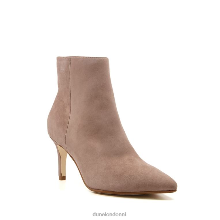 vrouwen R6DFZ307 obsessief 2 taupe Dune London Enkellaarsjes met puntige neus en kittenhak