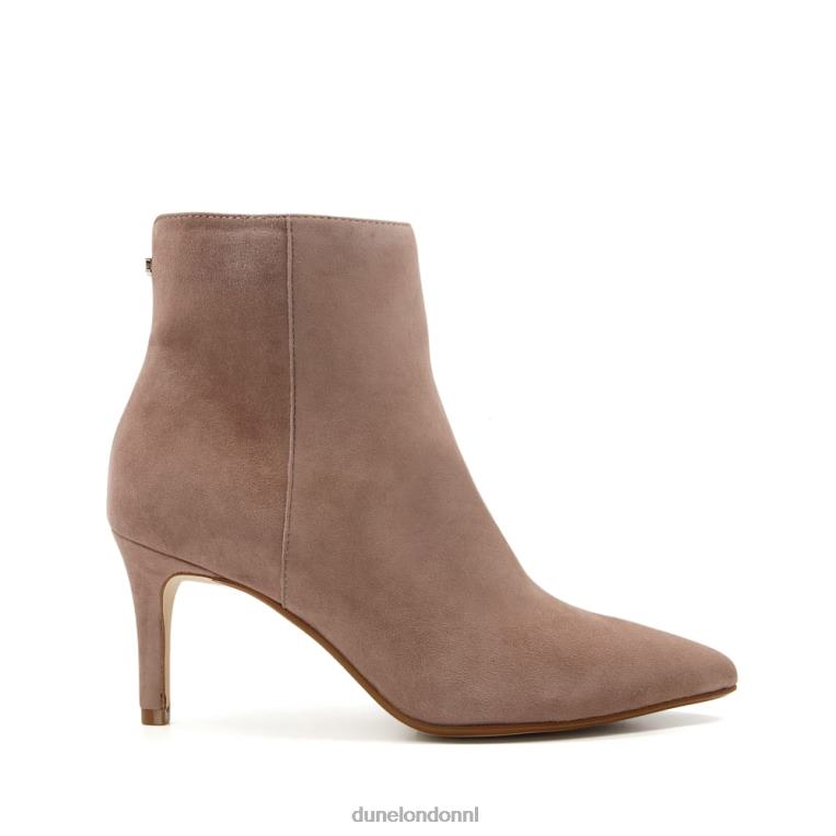 vrouwen R6DFZ307 obsessief 2 taupe Dune London Enkellaarsjes met puntige neus en kittenhak