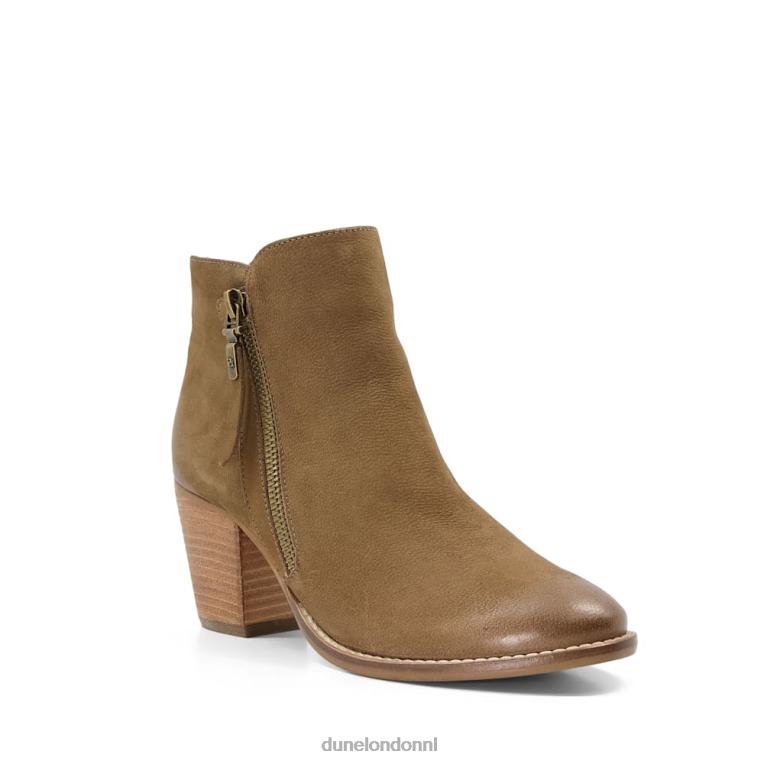 vrouwen R6DFZ319 paice taupe Dune London westerse enkellaarsjes - Klik op de afbeelding om het venster te sluiten