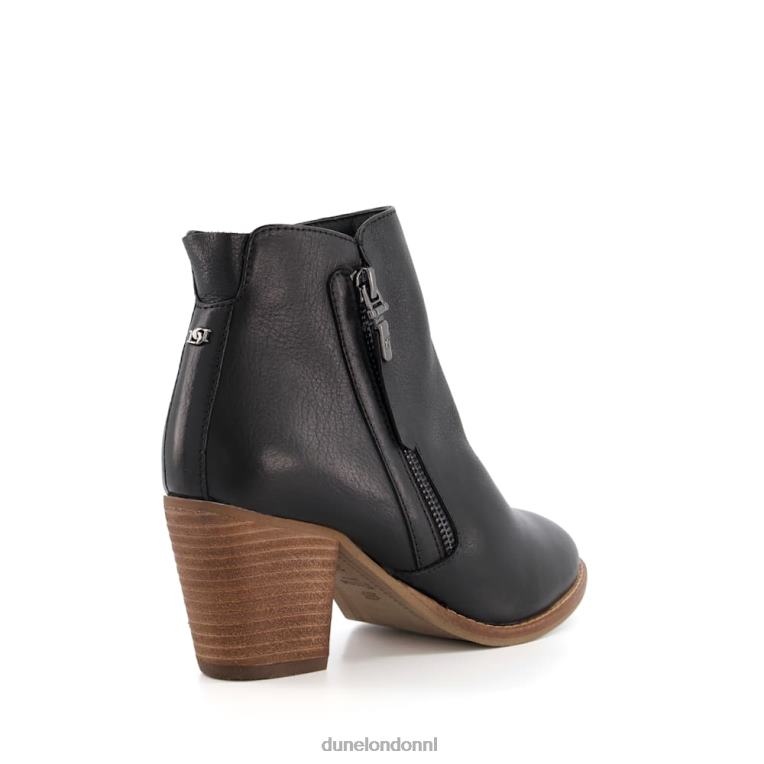 vrouwen R6DFZ375 paice zwart Dune London westerse enkellaarsjes