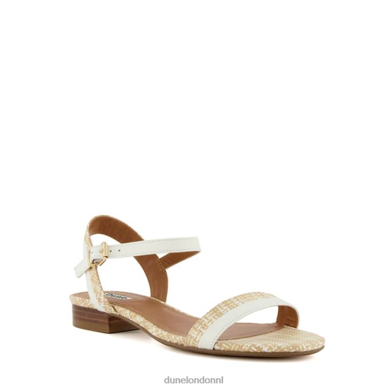 vrouwen R6DFZ131 loyaliteit wit Dune London leren sandalen