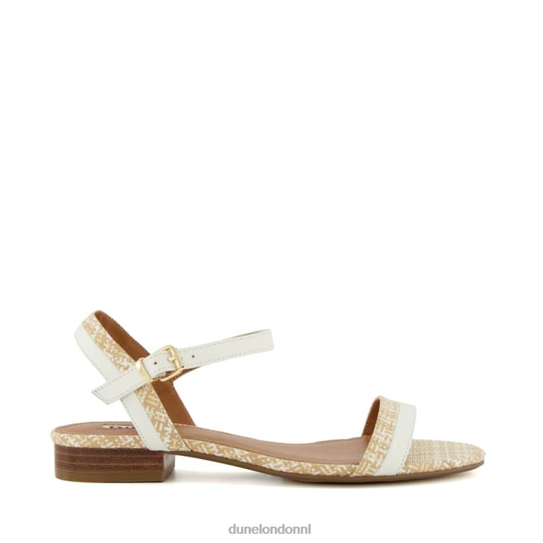 vrouwen R6DFZ131 loyaliteit wit Dune London leren sandalen