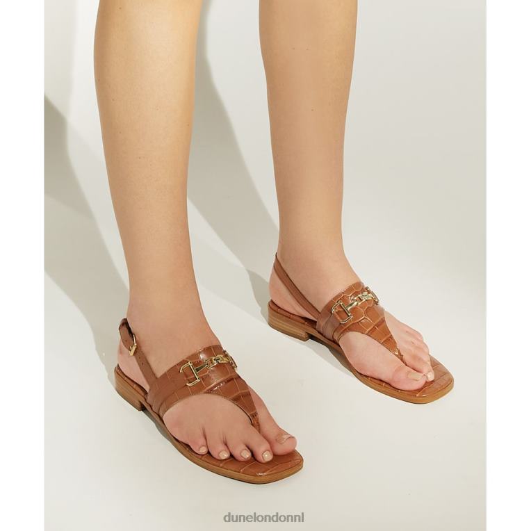 vrouwen R6DFZ214 Lexley bruinen Dune London casual sandalen met riempjes