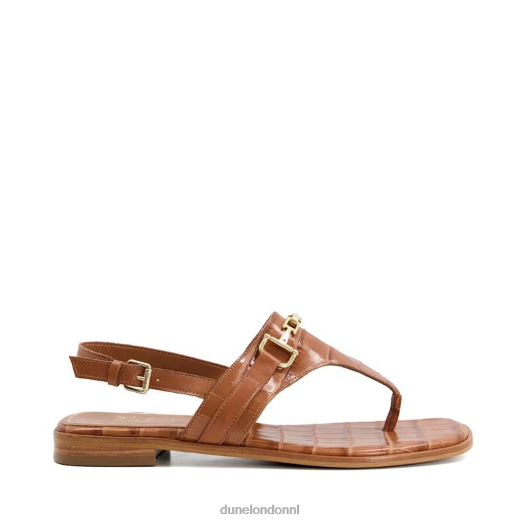 vrouwen R6DFZ214 Lexley bruinen Dune London casual sandalen met riempjes