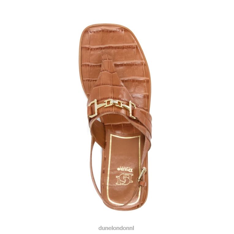 vrouwen R6DFZ214 Lexley bruinen Dune London casual sandalen met riempjes