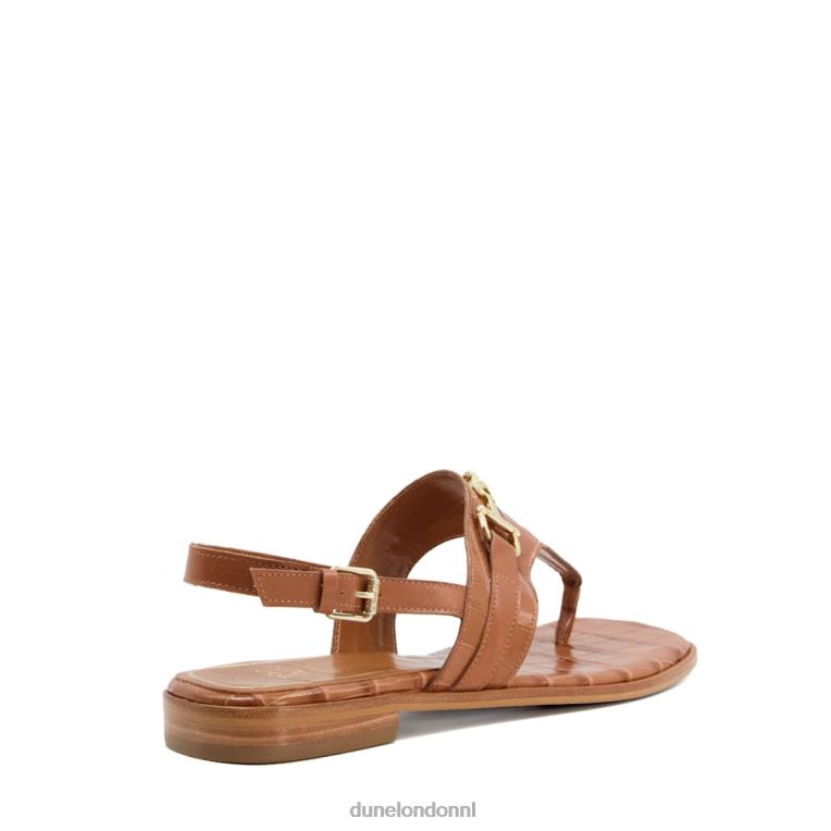 vrouwen R6DFZ214 Lexley bruinen Dune London casual sandalen met riempjes