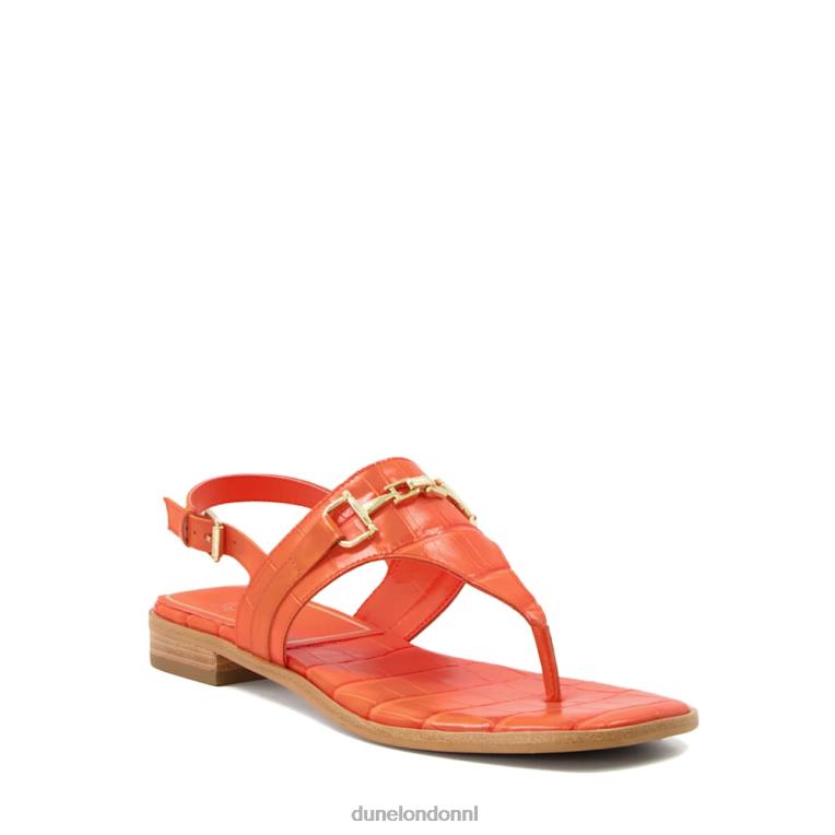 vrouwen R6DFZ217 Lexley oranje Dune London casual sandalen met riempjes - Klik op de afbeelding om het venster te sluiten