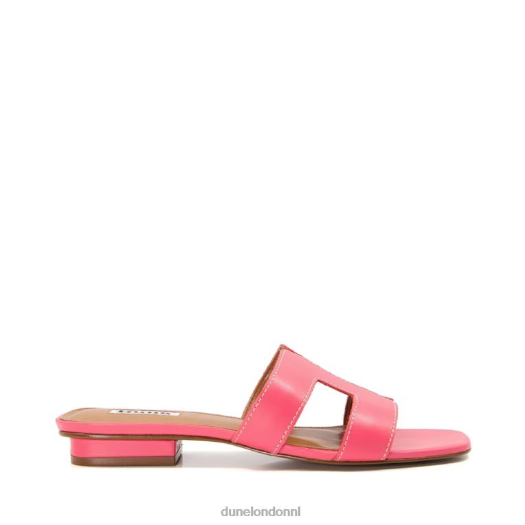 vrouwen R6DFZ635 loep roze Dune London slimme slider-sandalen