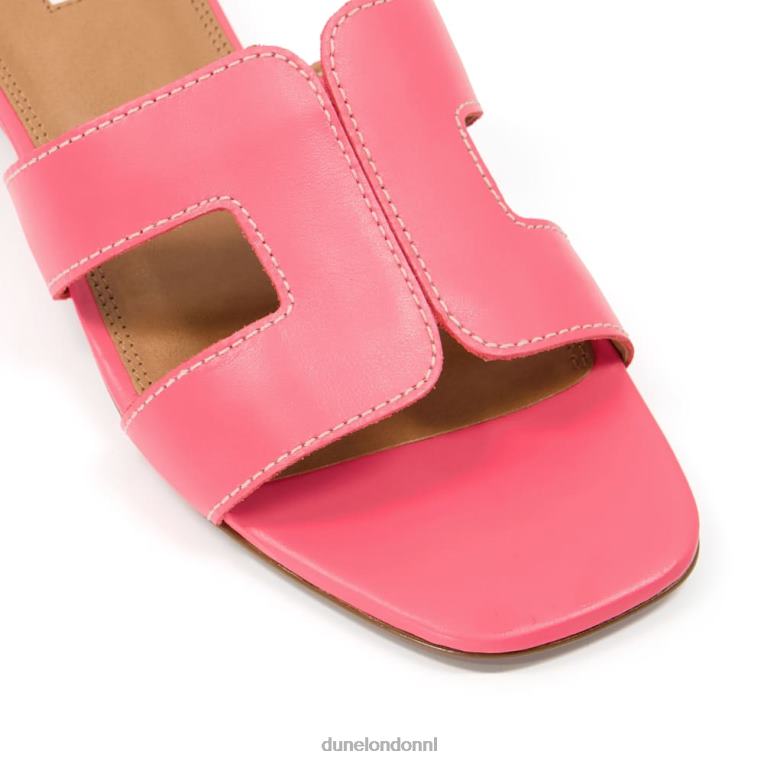 vrouwen R6DFZ635 loep roze Dune London slimme slider-sandalen