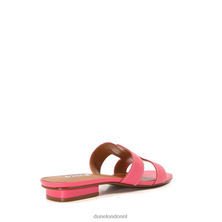 vrouwen R6DFZ635 loep roze Dune London slimme slider-sandalen