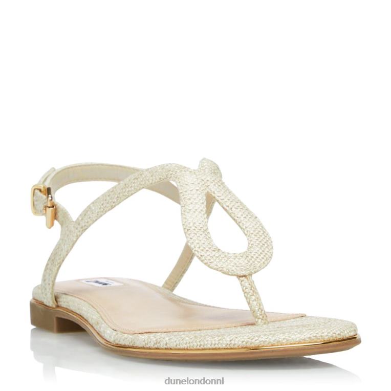 vrouwen R6DFZ674 lang natuurlijk Dune London Platte sandalen met geweven band - Klik op de afbeelding om het venster te sluiten