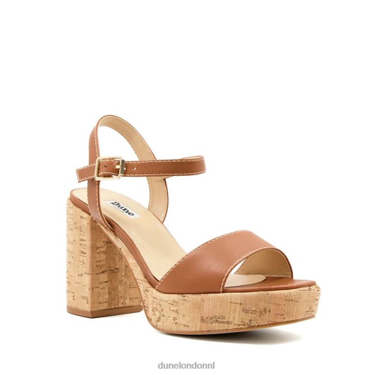 vrouwen R6DFZ123 jodi bruinen Dune London Sandalen met kurkplatform