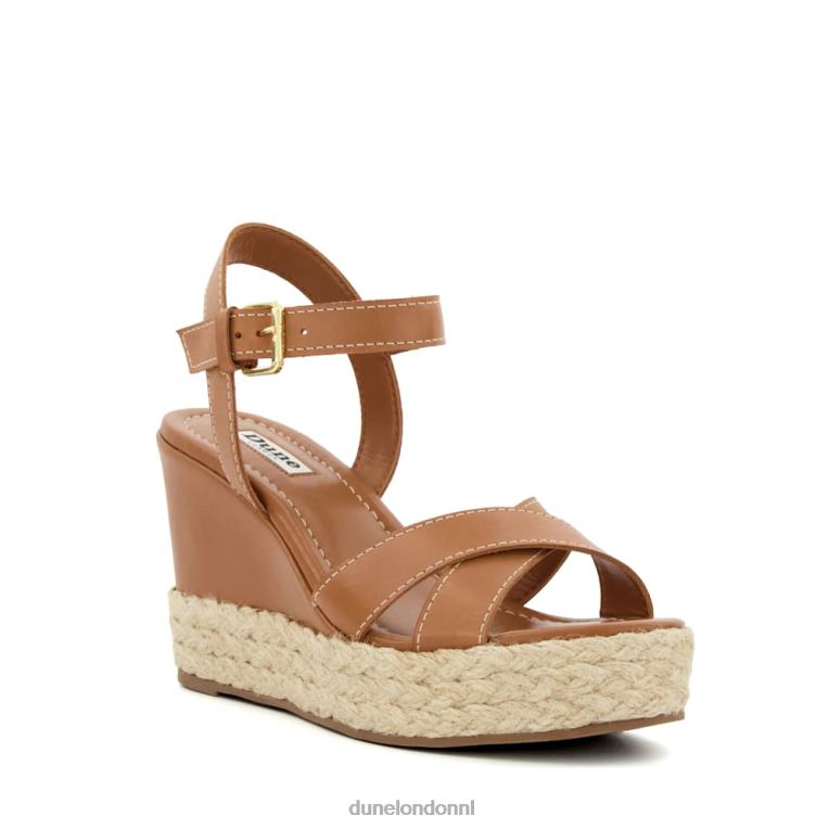 vrouwen R6DFZ177 vriendelijk bruinen Dune London Sandalen met espadrille en sleehak