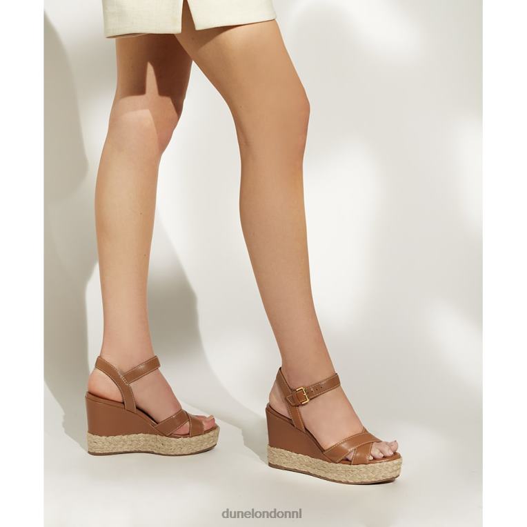 vrouwen R6DFZ177 vriendelijk bruinen Dune London Sandalen met espadrille en sleehak