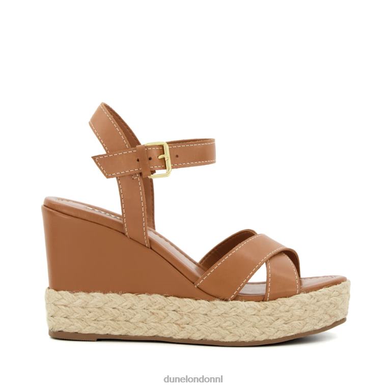 vrouwen R6DFZ177 vriendelijk bruinen Dune London Sandalen met espadrille en sleehak